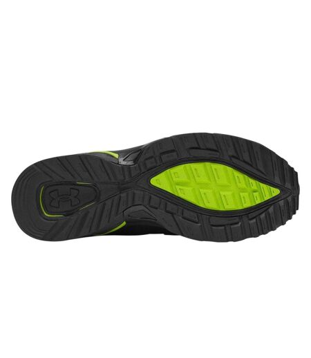 Womens/ladies Apparition Tech Logo Leather Trainers Green Under Armour
