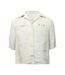 Chemise Motif/style Logo Femme Beige Clair Off White-1