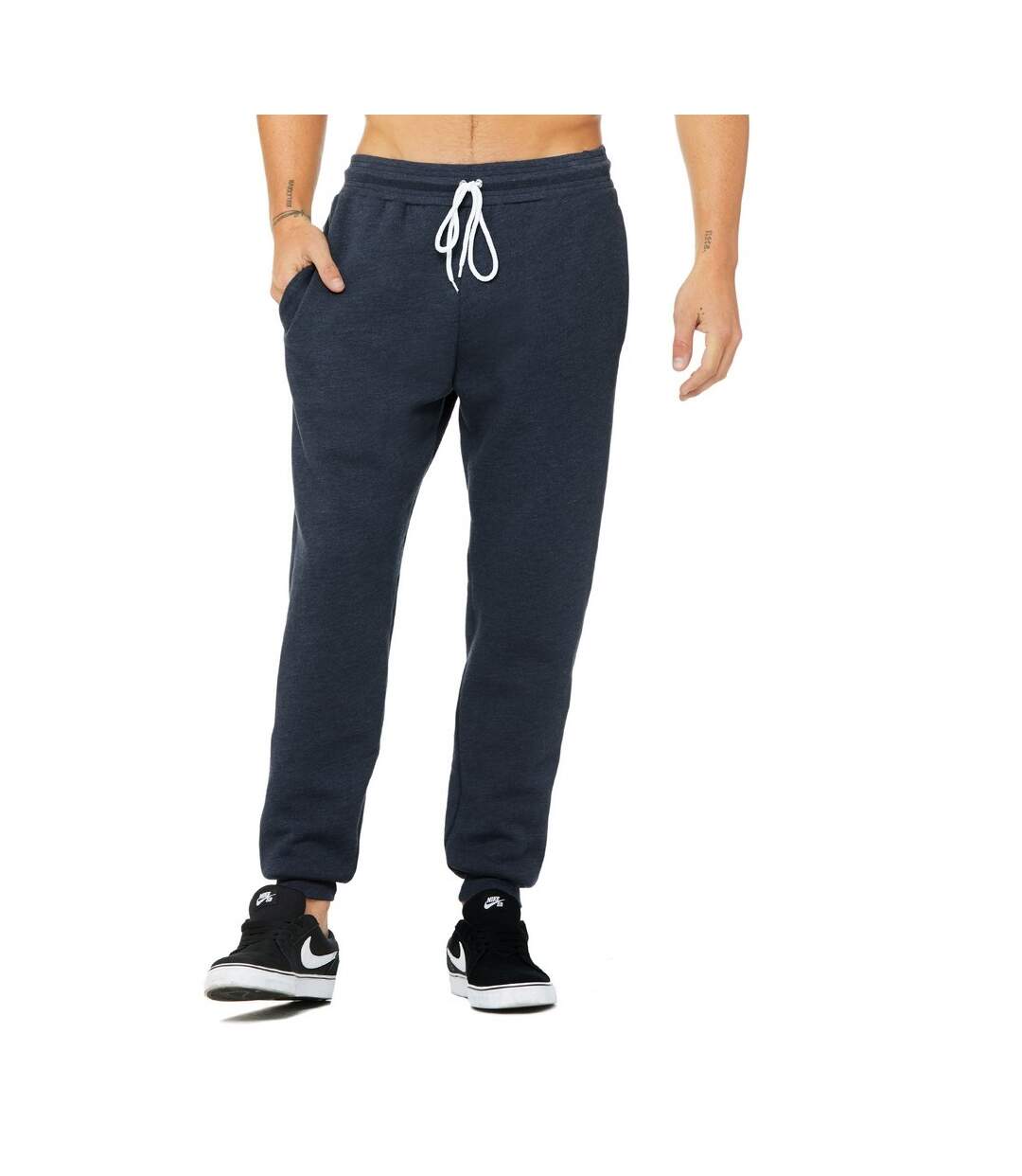 Pantalon de jogging adulte bleu marine chiné Canvas