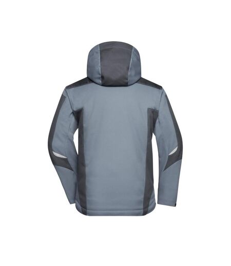 Veste Softshell Craftsmen Adulte Carbone Noir James And Nicholson