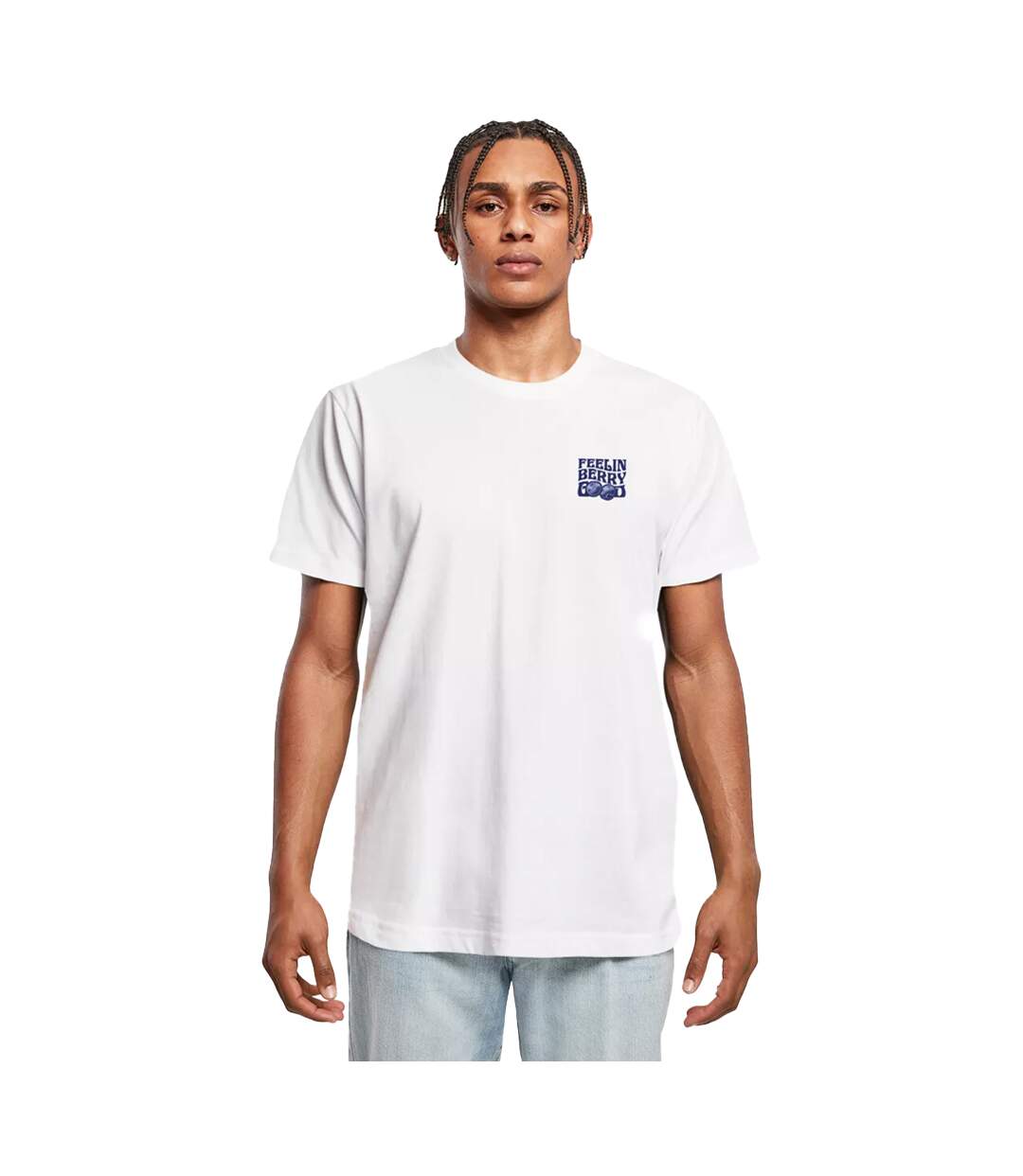 T-shirt Good Vibes Only Pour Hommes Blanc Mister Tee-1