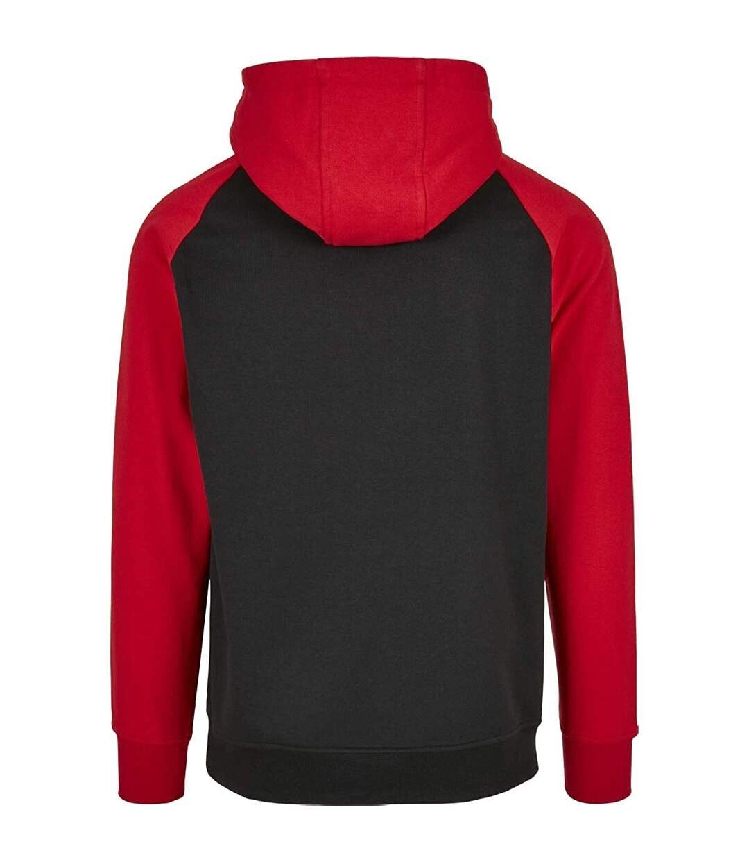 Sweat à capuche basic homme noir / rouge Build Your Brand-2