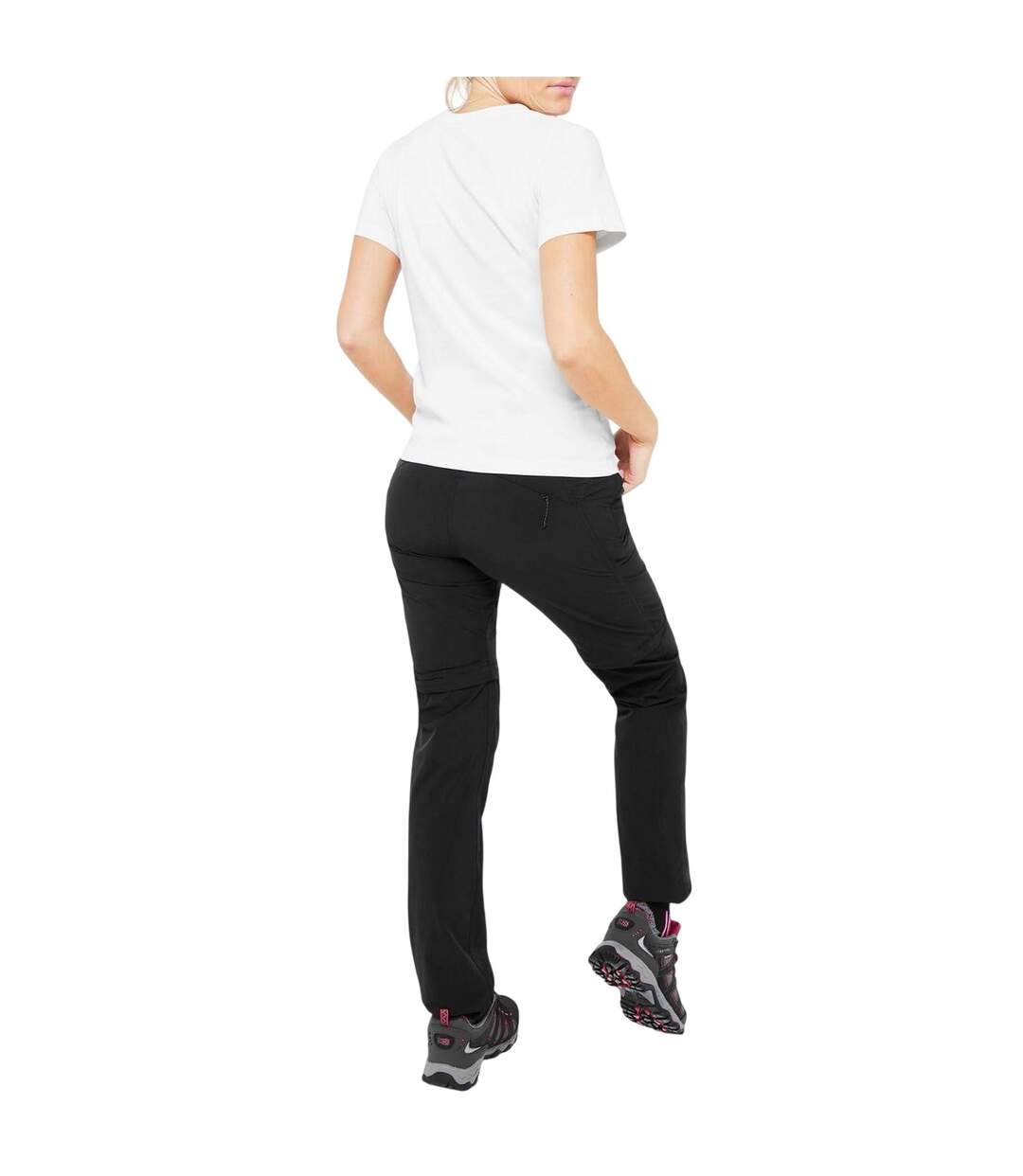 Womens/ladies Panther Zip-off Trousers Black Karrimor-4