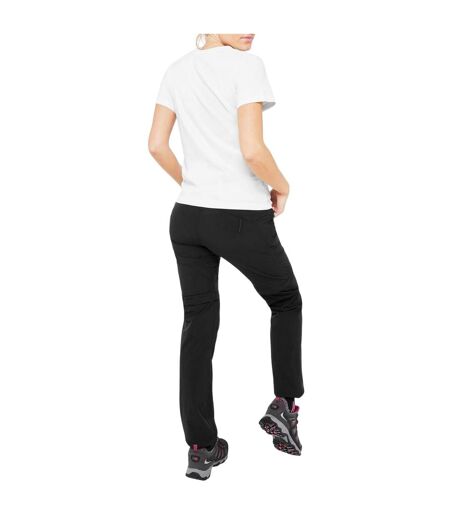 Womens/ladies Panther Zip-off Trousers Black Karrimor