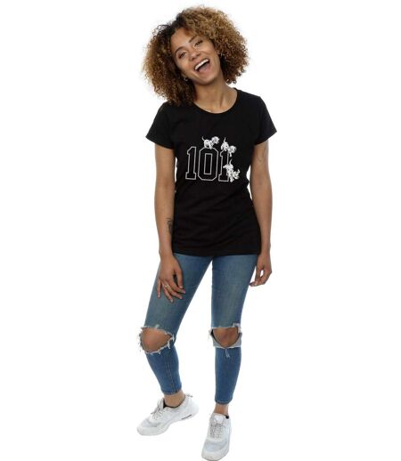 Disney - T-shirt DALMATIANS DOGGIES - Femme (Noir) - UTBI14681