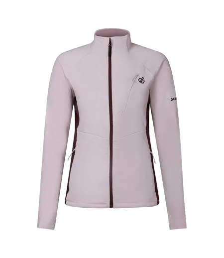 Veste Extensible À Col Montant Emerging Femme Rose Pâle Dare 2B