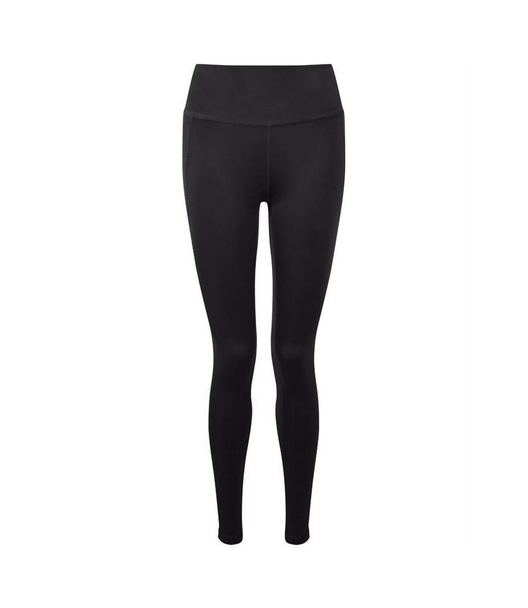 Womens/ladies high shine leggings black TriDri