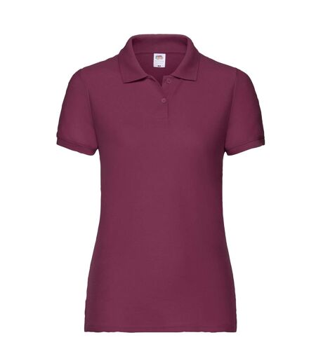Polo Femme Bordeaux Fruit Of The Loom