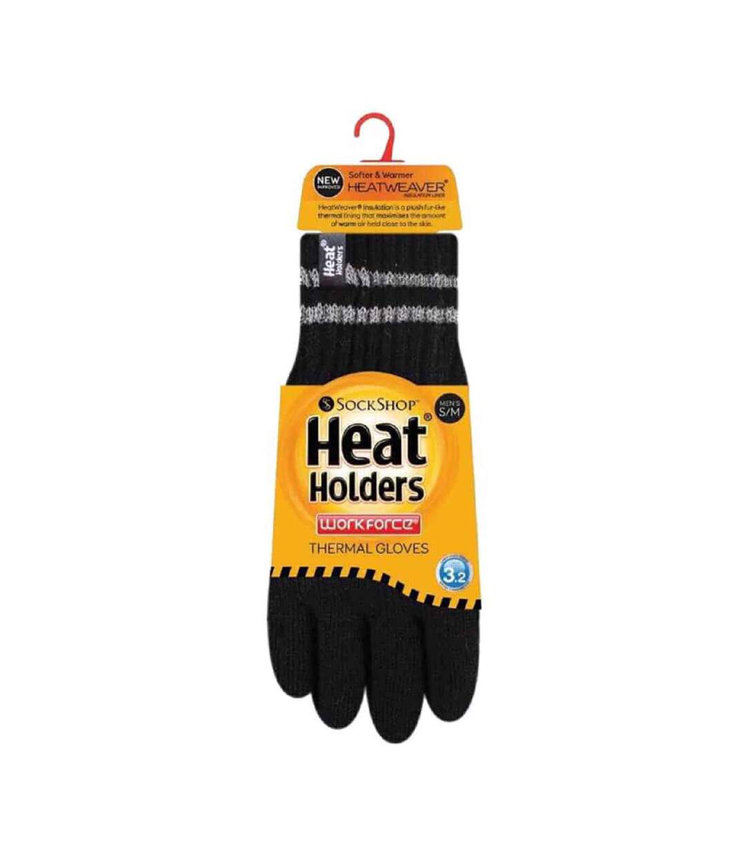 Mens Hi Vis Reflective Soft Fleece Lined Thermal Winter Gloves-2
