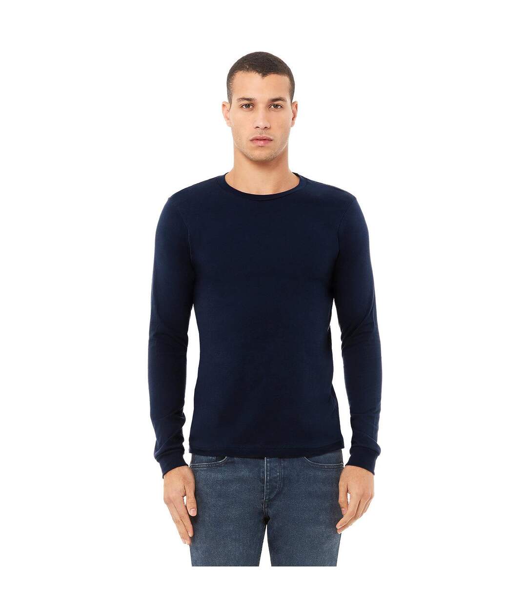 T-shirt Adulte Bleu Marine Bella + Canvas-2