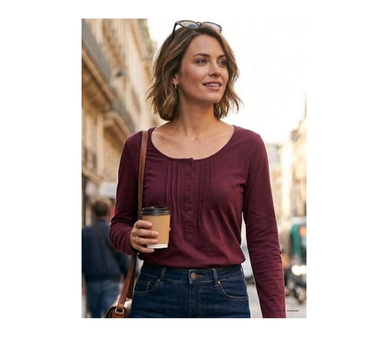 Tee-shirt MAYFLOWER NANNY1 à manches modulables : confort et style ajusté-1