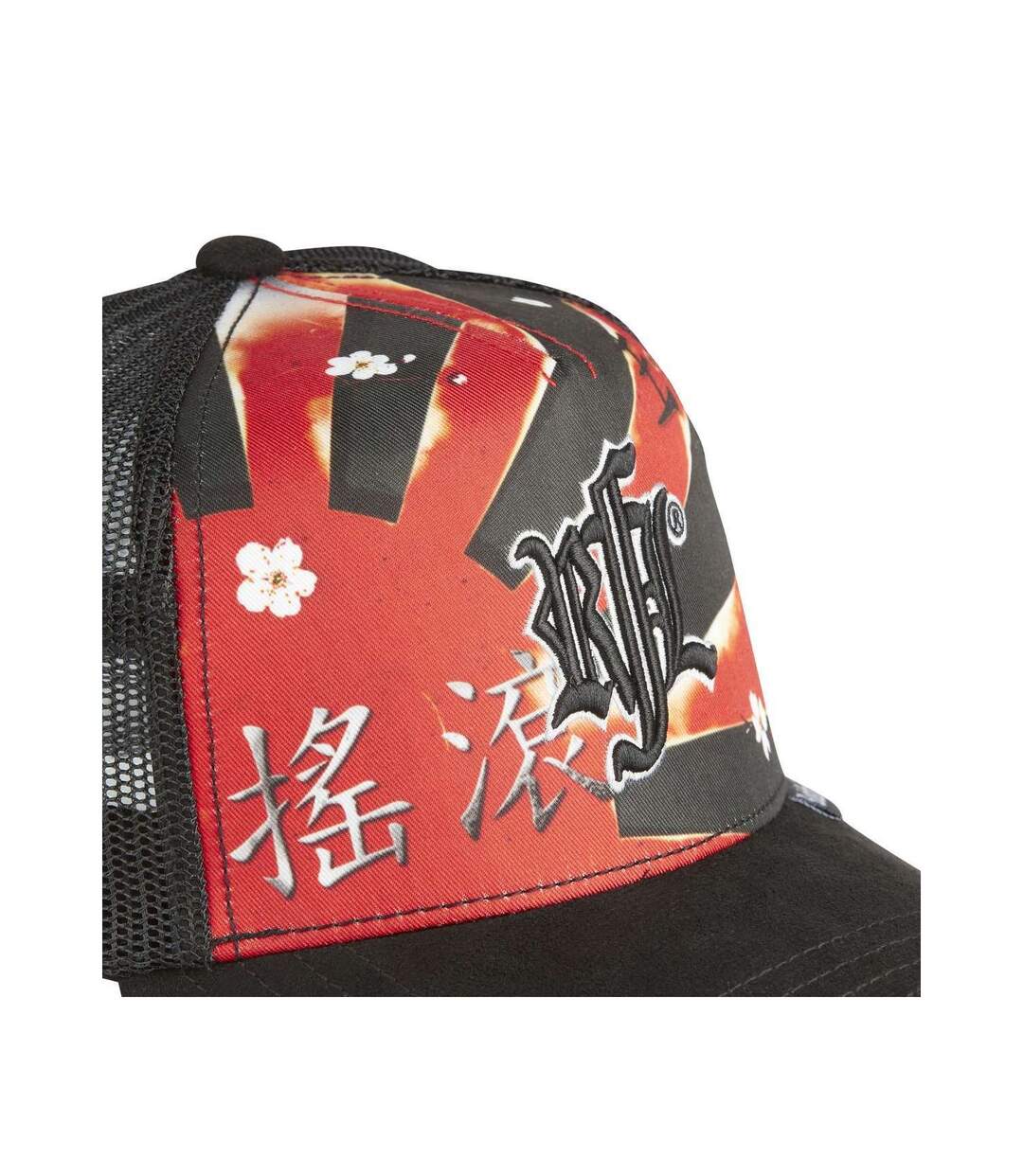Casquette trucker imprimée avec filet Japanese Rock Rock'n Free Life-3