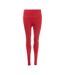 Womens/ladies Skyscraper Running Leggings Red Skins-1