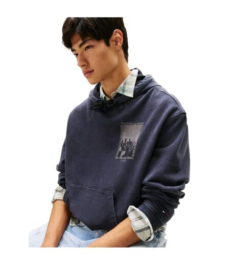 Sweat À Capuche Motif/style Imprimé Graphique Homme Noir Tommy Jeans