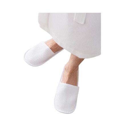 Chaussons Mules Adulte Blanc Towel City