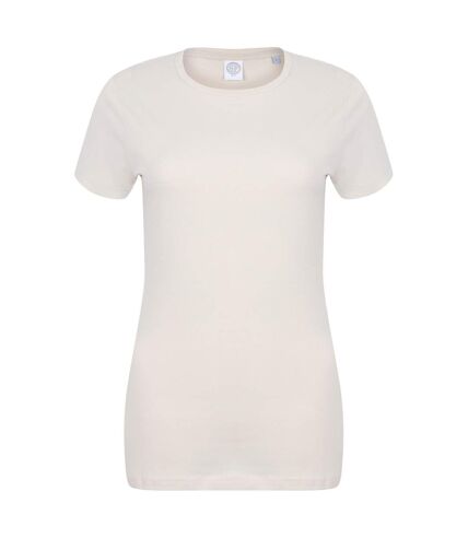Skinni Fit Womens/Ladies Feel Good Stretch Short Sleeve T-Shirt (Light Stone)