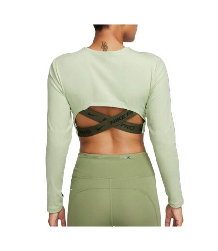 T-Shirt vert femme nike crop - l