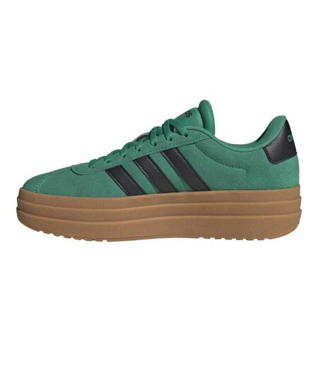 Womens/ladies Vl Court Suede Platform Shoes Court Green Adidas