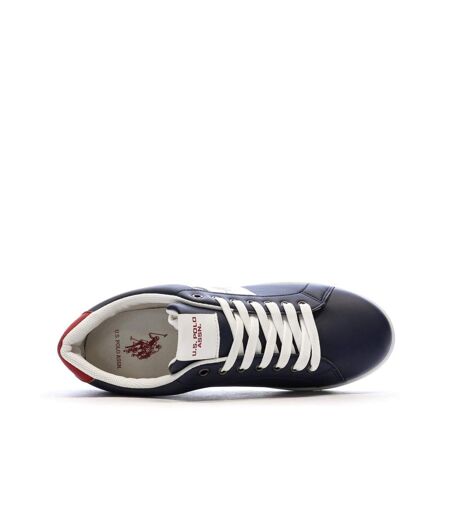 Baskets marine/blanc/rouge homme us polo assn high-top