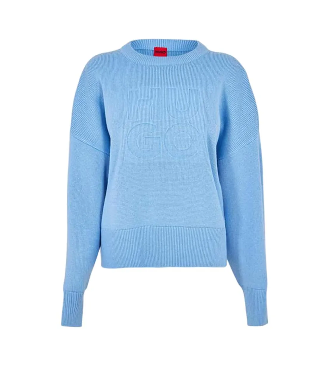 Sweat Motif/style Uni Femme Bleu Pastel Hugo-1