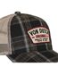 Casquette baseball  à carreaux avec filet et patch Carrreaux10 Vondutch-3