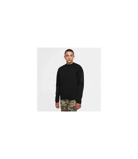 Mens Nsw Fleece Crew Neck Sweatshirt Black Nike