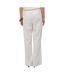 Pantalon toile blanc femme vero moda viola-2