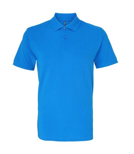 Asquith & Fox Mens Plain Short Sleeve Polo Shirt (Sapphire)