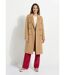 Manteau long drap de laine col tailleur-1