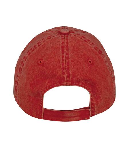 Unisex Adult Faded Washed Baseball Cap Paprika Native Spirit