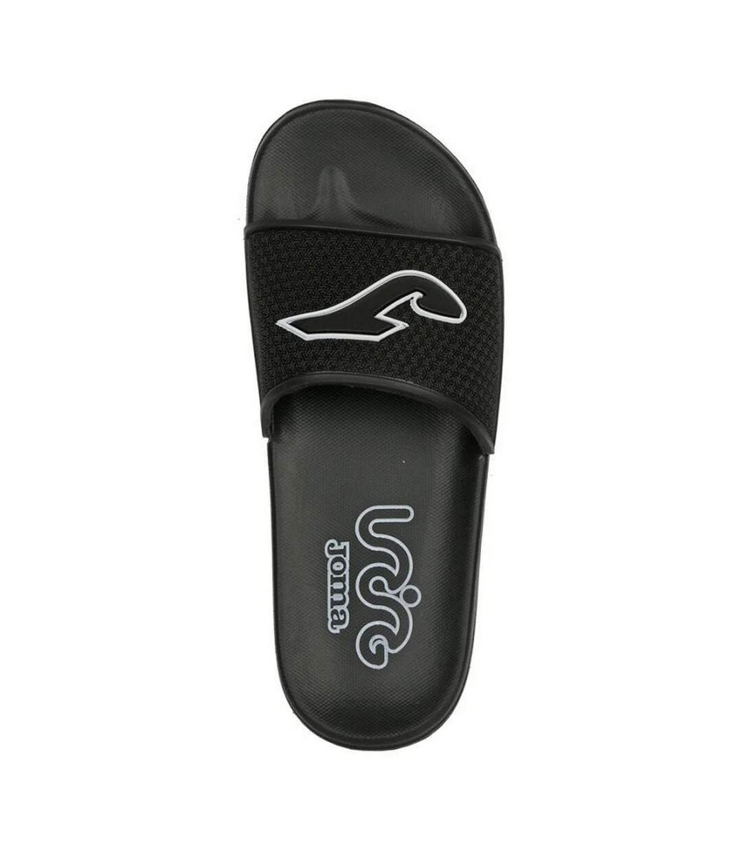 Mens S.island Logo Flip Flops Black Joma-3