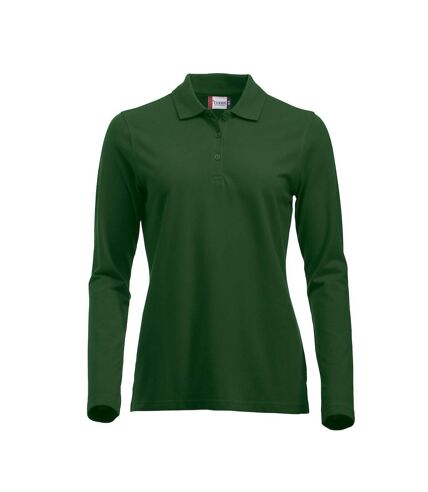 Polo classic marion femme vert bouteille Clique