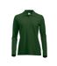 Clique Womens/Ladies Classic Marion Long-Sleeved Polo Shirt (Bottle Green)