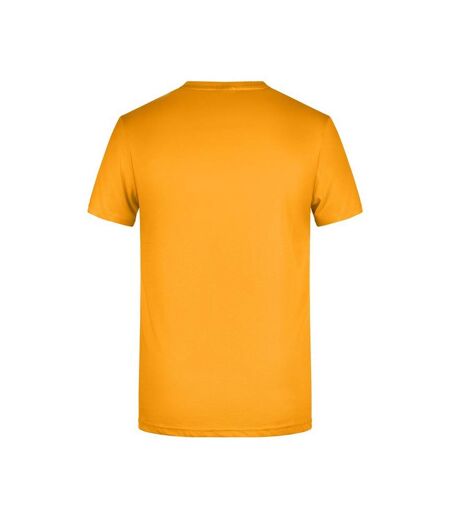 T-shirt Basic Homme Jaune Or James And Nicholson