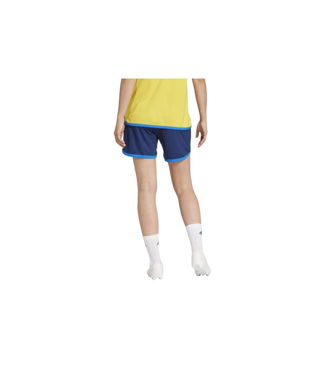 Short De Foot Sport Motif/style Fédération Suédoise De Football Team Femme Bleu Marine Adidas-3