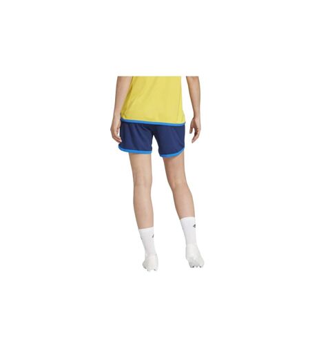 Short De Foot Sport Motif/style Fédération Suédoise De Football Team Femme Bleu Marine Adidas