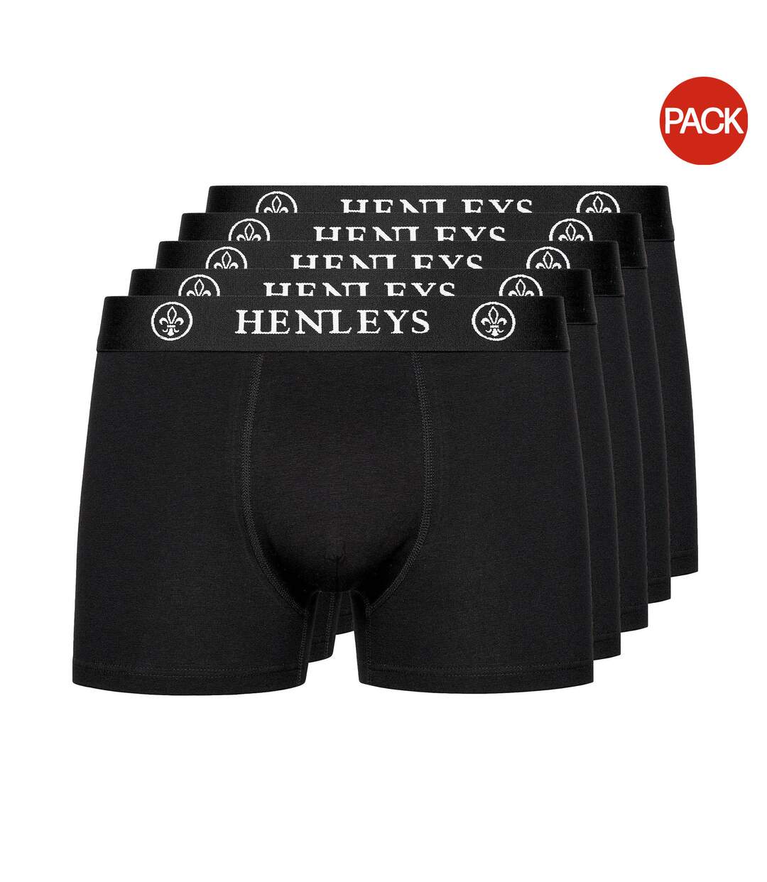 Boxers mcblacken homme noir Henleys-1