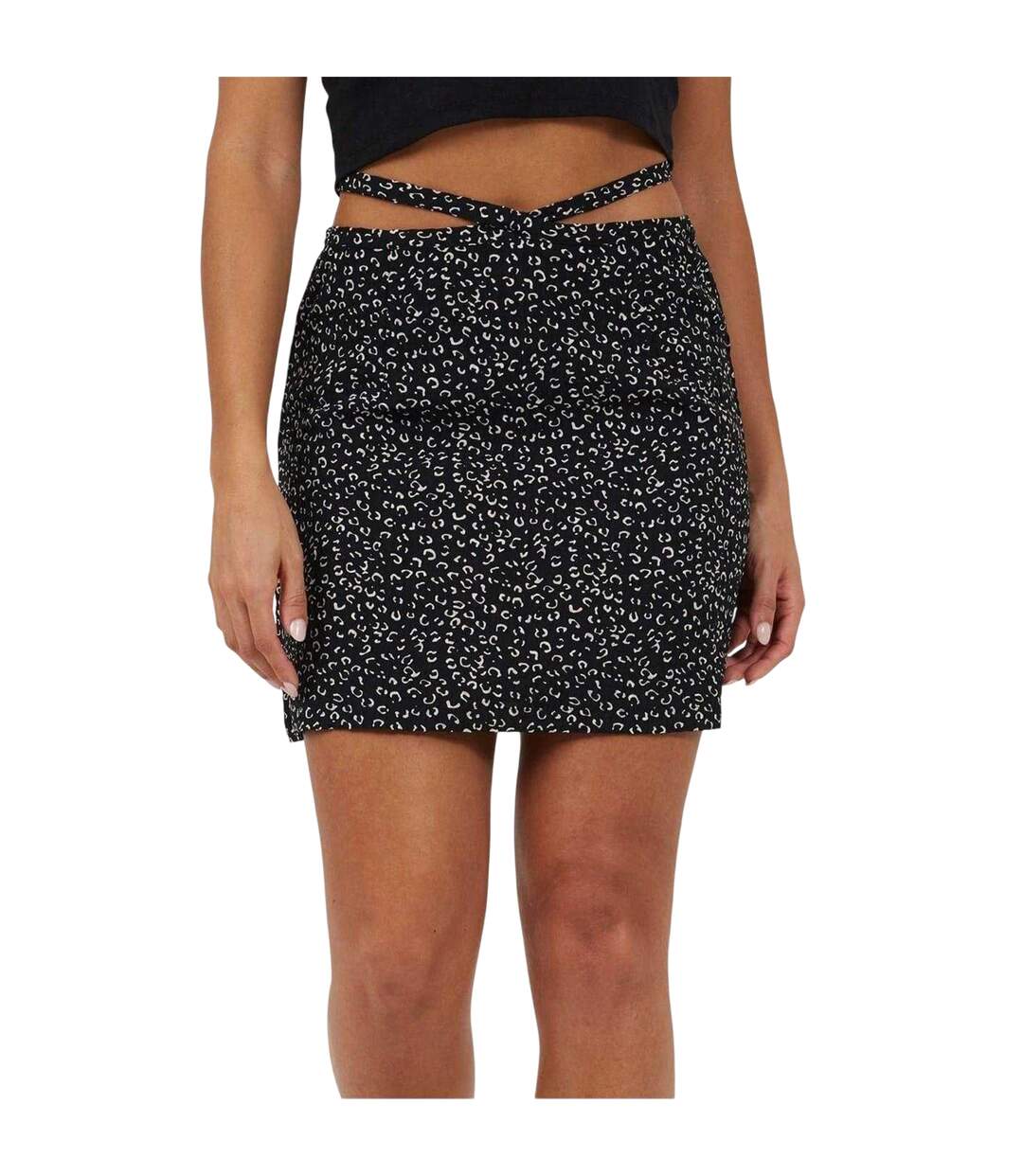 Mini Jupe Motif/style Imprimé Animal Femme Noir Blanc Brave Soul-2