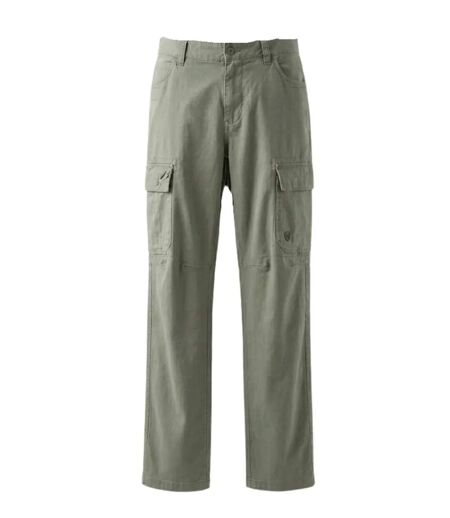 Pantalon Cargo en Toile Canvas 100% Coton Vert Tilleul
