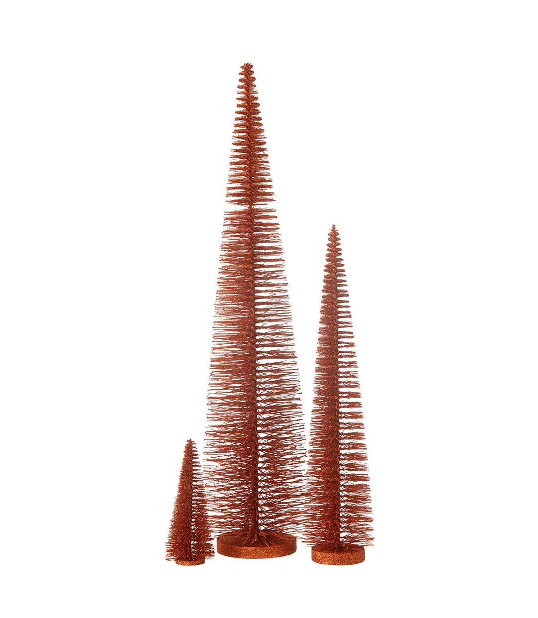 Sapin de Noël Déco Pailleté Josh 61cm Cuivre-2