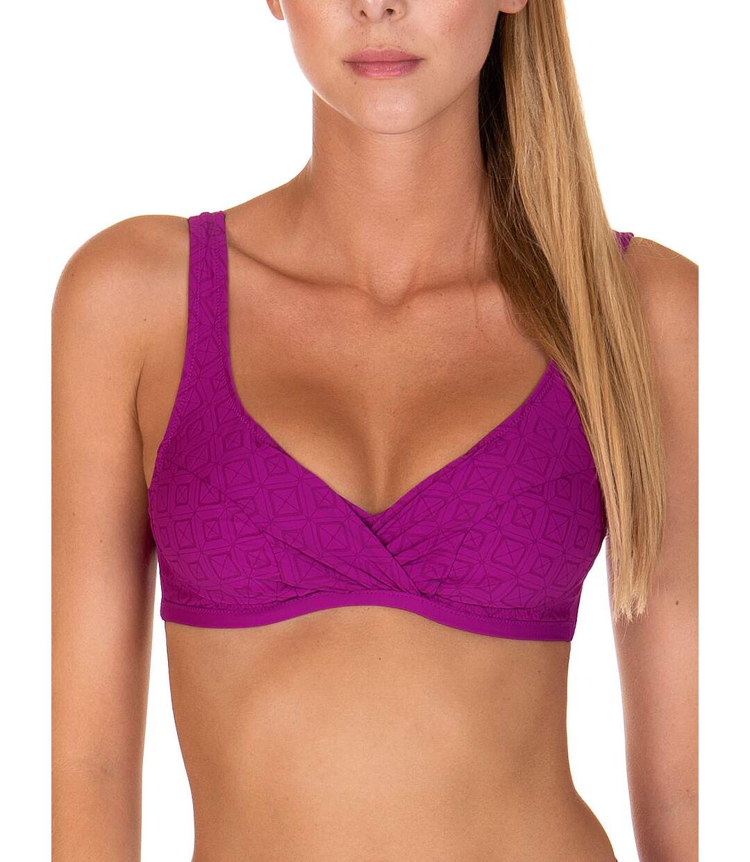 Haut maillot de bain sans armatures Kala Nera Lisca violet-1