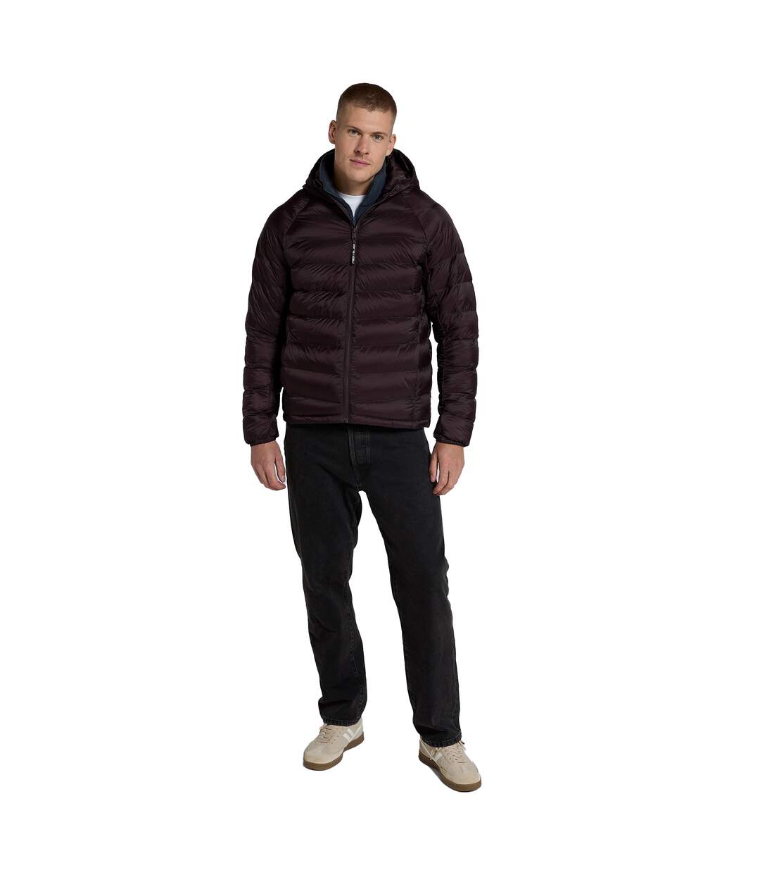 Mens cloud cosi light padded jacket dark red Animal