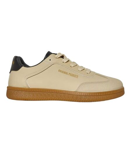Mens Retro Round Toe Flat Trainers Cream Original Penguin