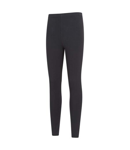 Pack Of 2  Womens/ladies Cotton Blend Midweight Leggings  Black Mountain Warehouse