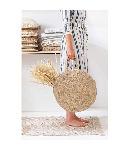 Sac de Plage Rond Milo 58cm Naturel