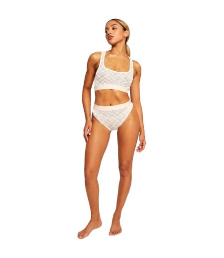 Débardeur Motif/style Brodé Femme Rose Missy Empire