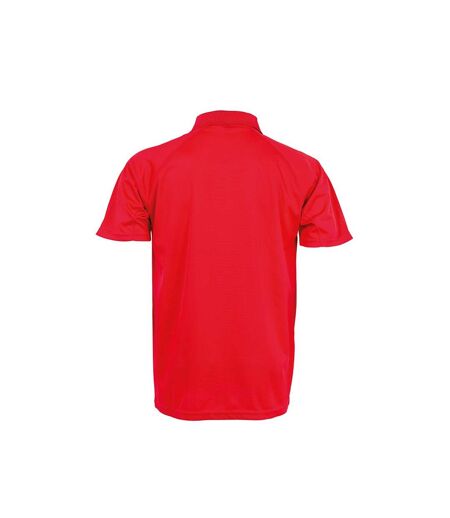 Spiro Impact Mens Performance Aircool Polo T-Shirt (Red) - UTBC4115