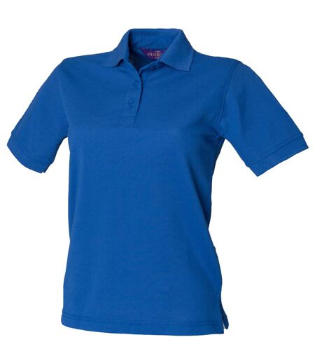 Henbury Womens/Ladies 65/35 Polo Shirt (Royal)