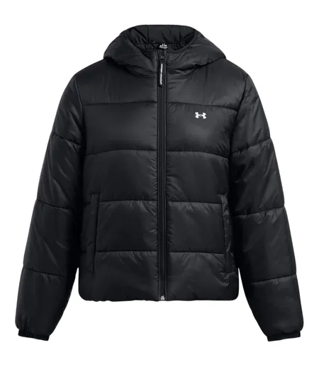 Womens/ladies Quilted Lightweight Tailored Puffer Jacket Black Under Armour