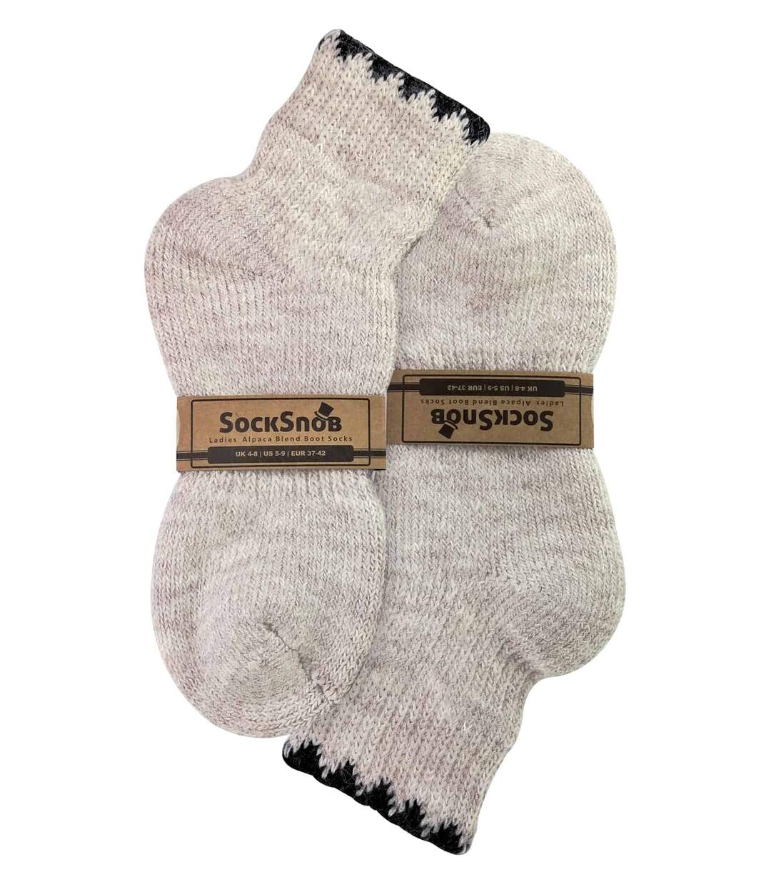 Chaussettes Femme Alpaga Laine Chaudes Basses-2